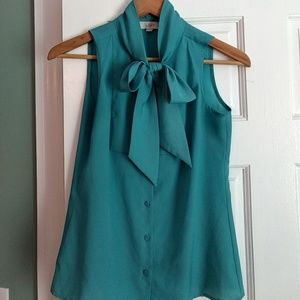 Loft teal blouse